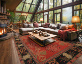 LoomBloom Multi Size Donegal Art & Crafts Transitional Wool Rug, Hand Tufted Multi Coral